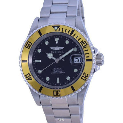 Invicta Pro Diver Black Dial Stainless Steel Automatic 35842 200M Mens Watch