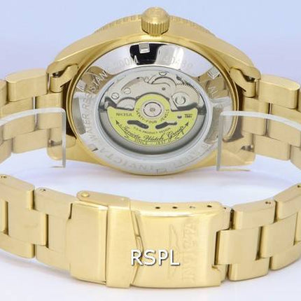 Invicta Pro Diver Zager Exclusive Gold Tone Green Dial Automatic Divers 40489 200M Mens Watch