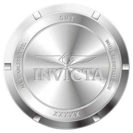 Invicta Pro Diver GMT Stainless Steel Black Dial Quartz Divers 43968 200M Mens Watch