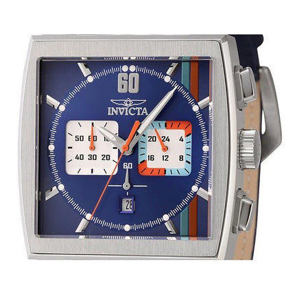 Invicta S1 Rally Chronograph GMT Leather Strap Multicolor Dial Quartz 44299 100M Men's Watch