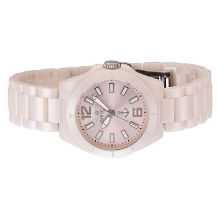 Invicta Ocean Voyage Ceramic Bracelet Light Pink Dial Quartz 46302 Women's Watch