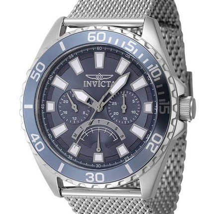 Invicta Pro Diver Retrograde GMT Stainless Steel Blue Dial Quartz 46905 Men's Watch