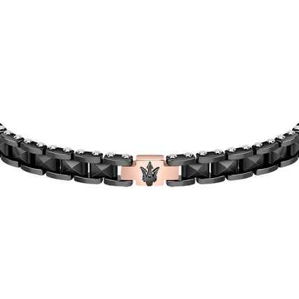 Maserati Jewels Black Stainless Steel JM422ATZ13 Bracelet For Men