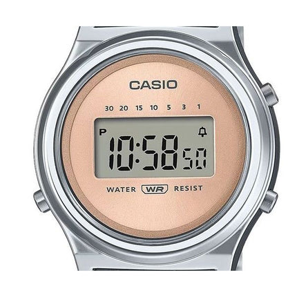 Casio Vintage Digital Stainless Steel Rose Gold Dial Quartz LA700WE-4A Women's Watch