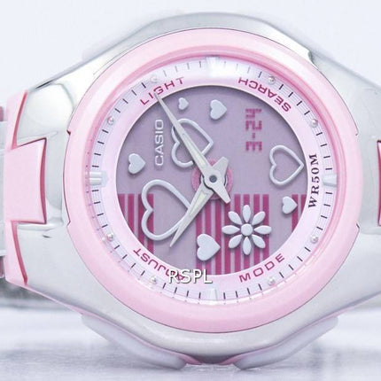 Casio Poptone World Time Analog Digital LCF-10D-4AV LCF10D-4AV Women's Watch