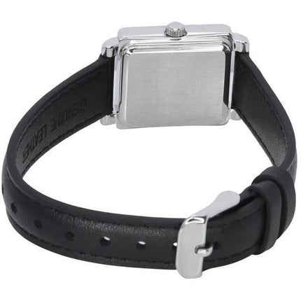 Casio Standard Analog Leather Strap Black Dial Quartz LTP-E176L-1A Women's Watch