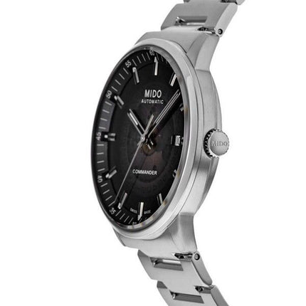Mido Commander Gradient Stainless Steel Black Skeleton Dial Automatic M021.407.11.411.00 Men's Watch