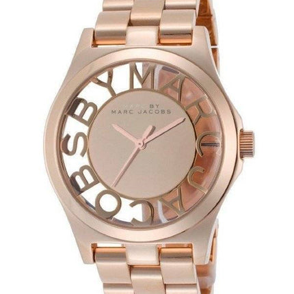 Marc By Marc Jacobs Henry Skeleton Rose Gold Dial MBM3207 Womens Watch