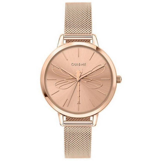 Oui &amp; Me Grande Amourette Rose Gold Tone Stainless Steel Quartz ME010035 Women's Watch