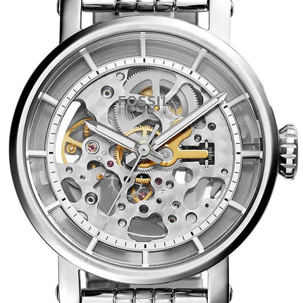 Fossil Original Boyfriend Automatic Skeleton Dial Stainless Steel ME3067 Womens Watch