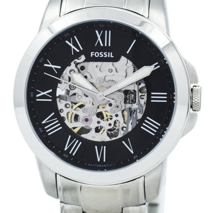 Fossil Grant Automatic Black Skeleton Dial ME3103 Mens Watch