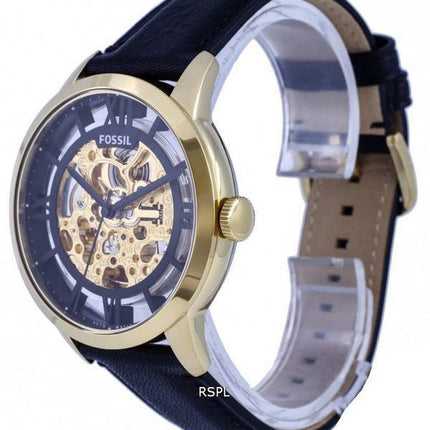 Fossil Townsman Leather Skeleton Dial Automatic ME3210 Mens Watch