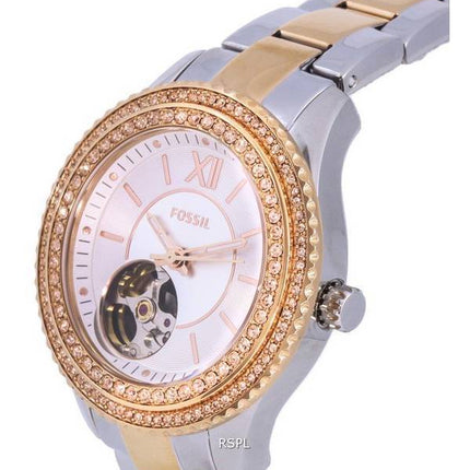 Fossil Stella Crystal Accents Silver Dial Automatic ME3214 Womens Watch