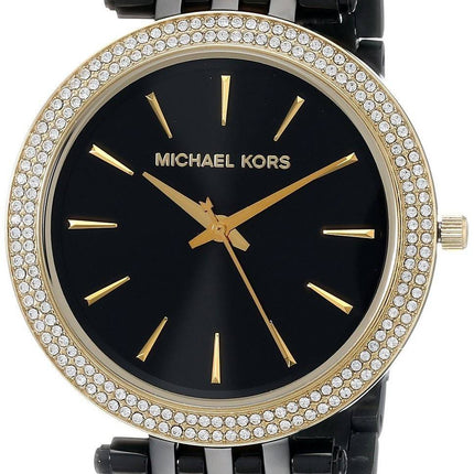 Michael Kors Darci Black Dial Crystals MK3322 Womens Watch