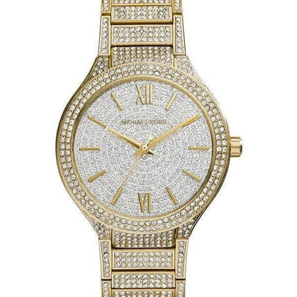 Michael Kors Kerry Crystal Pave Dial Gold Tone MK3360 Womens Watch