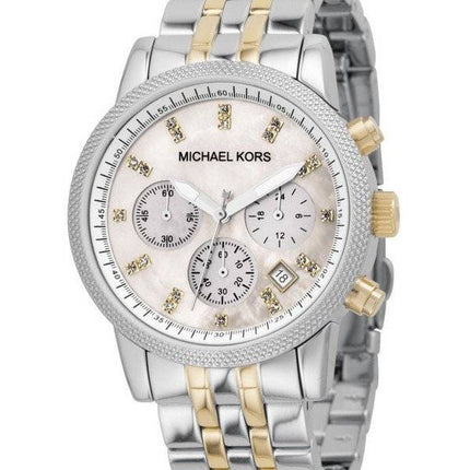 Michael Kors Two-Tone Bracelet Crystals MK5057 Womens Watch