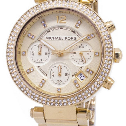 Michael Kors Parker Glitz Chronograph Crystals MK5354 Womens Watch