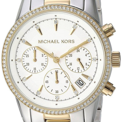 Michael Kors Ritz Chronograph Quartz Diamond Accent MK6474 Women's Watch