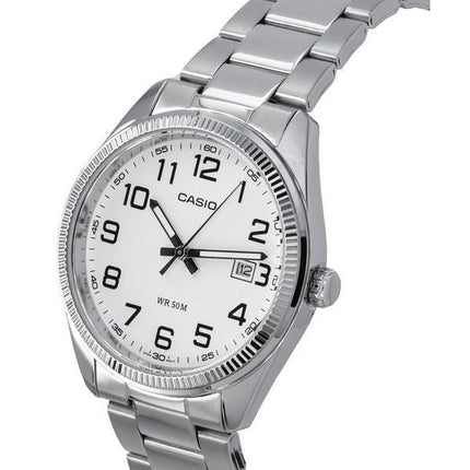 Casio Standard Analog Stainless Steel White Dial Quartz MTP-1302D-7B Men's Watches