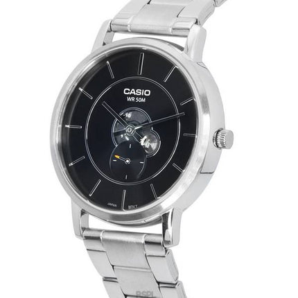 Casio Standard Analog Stainless Steel Black Dial Quartz MTP-B130D-1A MTPB130D-1 Men's Watch