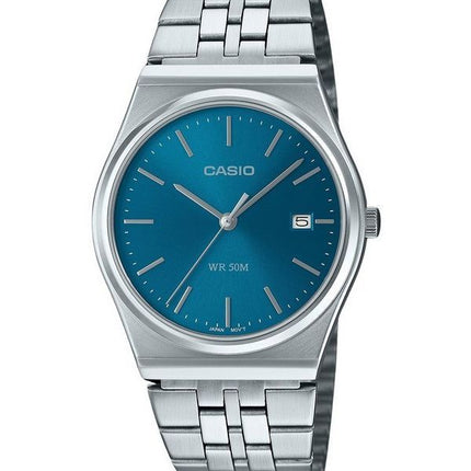 Casio Standard Analog Stainless Steel Blue Dial Quartz MTP-B145D-2A2 Mens Watch