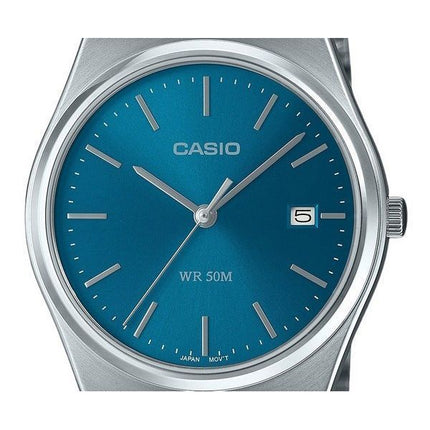 Casio Standard Analog Stainless Steel Blue Dial Quartz MTP-B145D-2A2 Mens Watch