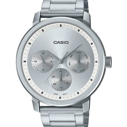 Casio Analog Silver Dial Stainless Steel MTP-B305D-7E MTPB305D-7 Mens Watch