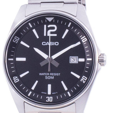Casio Black Dial Stainless Steel Quartz MTP-E170D-1BV MTPE170D-1BV Men's Watch