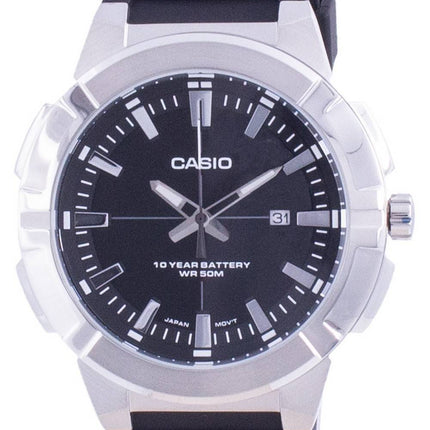 Casio Analog Black Dial Resin Strap MTP-E172-1A MTPE172-1 Mens Watch