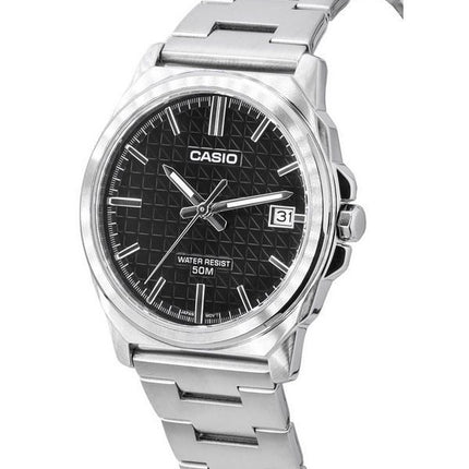 Casio Standard Analog Stainless Steel Black Dial Quartz MTP-E720D-1A Men's Watch