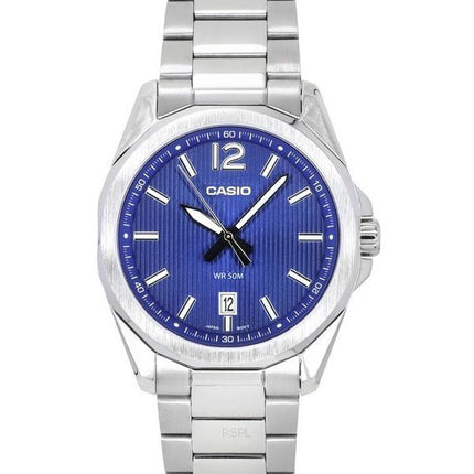 Casio Standard Analog Stainless Steel Blue Dial Quartz MTP-E725D-2A Men's Watch