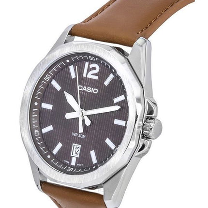 Casio Standard Analog Leather Strap Brown Dial Quartz MTP-E725L-5A Men's Watch