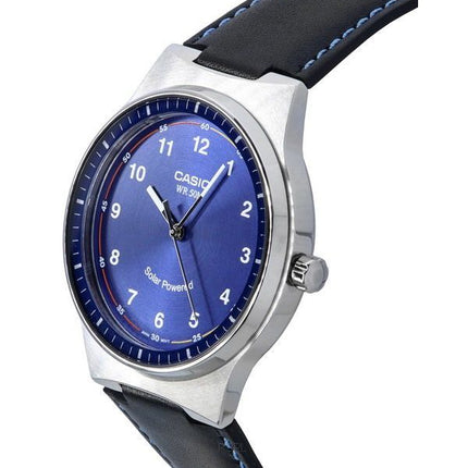 Casio Standard Analog Leather Strap Blue Dial Solar Powered MTP-RS105L-2B Mens Watch