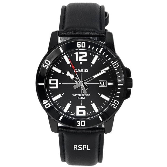 Casio Enticer Analog Black Dial Quartz MTP-VD01BL-1B MTPVD01BL-1B Men's Watch