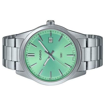 Casio Standard Analog Stainless Steel Mint Green Dial Quartz MTP-VD03D-3A2 Men's Watch