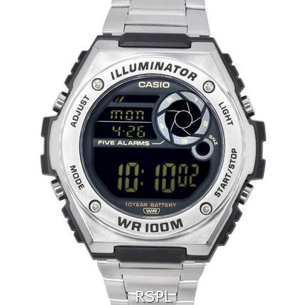 Casio Digital Black Dial Quartz MWD-100HD-1B MWD100HD-1B 100M Men's Watch