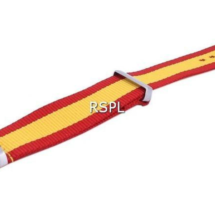 Ratio NATO29 Spain National Flag Pattern Polyester 22mm Watch Strap