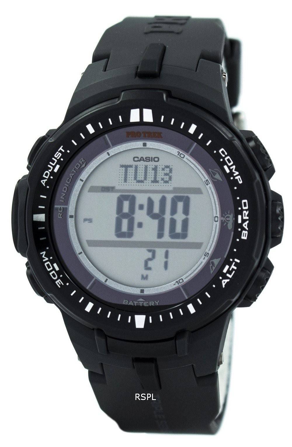 Casio Triple Sensor Protrek PRW-3000-1D PRW-3000-1 Mens Watch ...