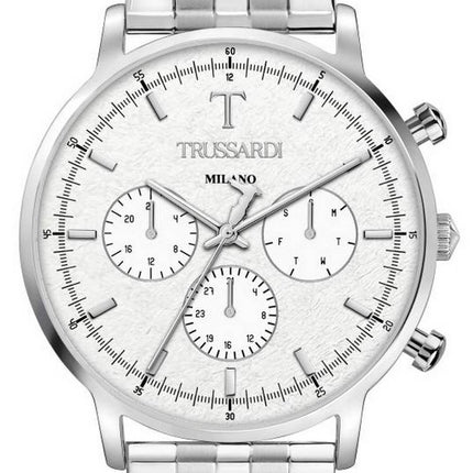 Trussardi T-Gentleman Silver Dial Stainless Steel Quartz R2453135005 Mens Watch