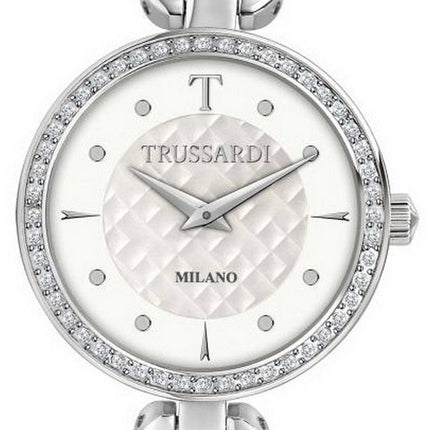 Trussardi T-Chain Crystal Accents Stainless Steel Quartz R2453137501 Womens Watch