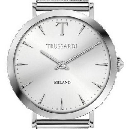 Trussardi T-Motif Crystal Accents Stainless Steel Quartz R2453140502 Womens Watch