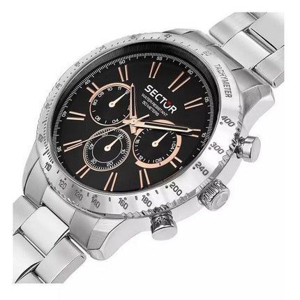 Sector 270 Multifunction Stainless Steel Black Dial Quartz R3253578028 Mens Watch