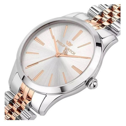 Philip Watch Grace Two Tone Stainless Steel White Dial Quartz R8253208515 100M Womens Watch