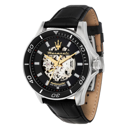 Maserati Sfida 2024 Year Of The Dragon Limited Edition Black Skeleton Dial Automatic R8821140003 100M Men's Watch