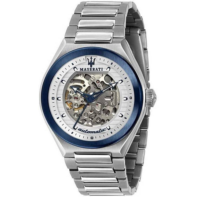 Maserati Triconic Skeleton Dial Automatic R8823139002 100M Mens Watch