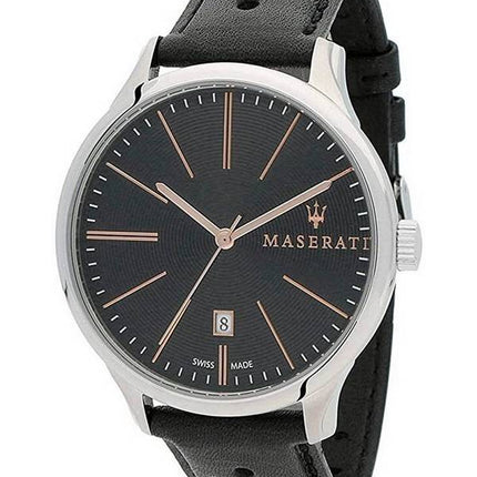 Maserati Attrazione Black Dial Quartz R8851126003 100M Mens Watch