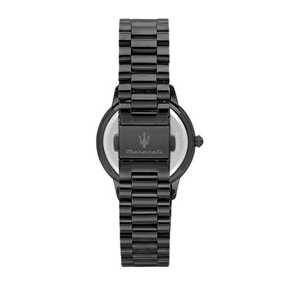 Maserati Royale Stainless Steel Black Sunray Dial Quartz R8853147505 Womens Watch