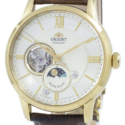 Orient Classic Sun &amp; Moon Open Heart Automatic Japan Made RA-AS0004S10B Men's Watch