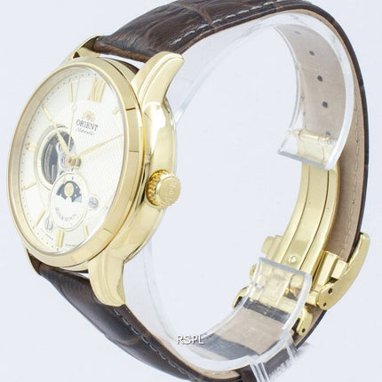 Orient Classic Sun &amp; Moon Open Heart Automatic Japan Made RA-AS0004S10B Men's Watch