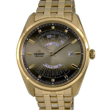 Orient Contemporary Multi Year Calendar Gold Tone Dial Automatic RA-BA0001G10B Men's Watch